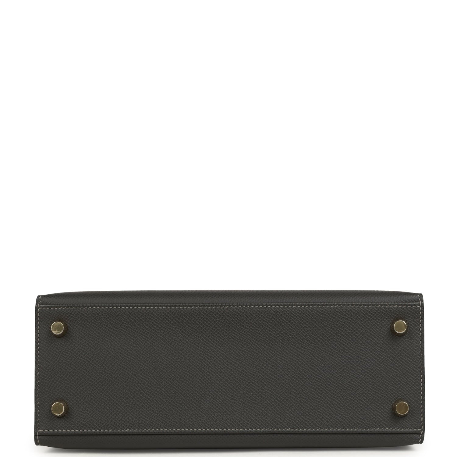 Hermes Kelly Sellier 25 Graphite Epsom Gold Hardware