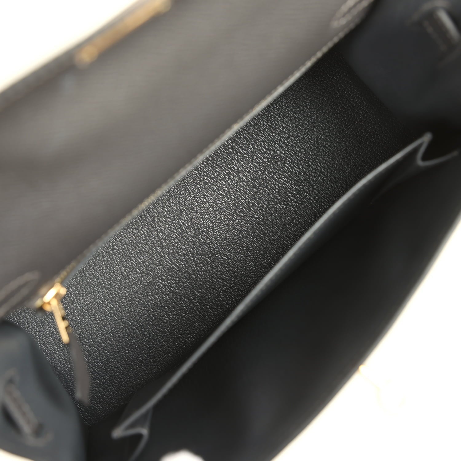 Hermes Kelly Sellier 25 Graphite Epsom Gold Hardware