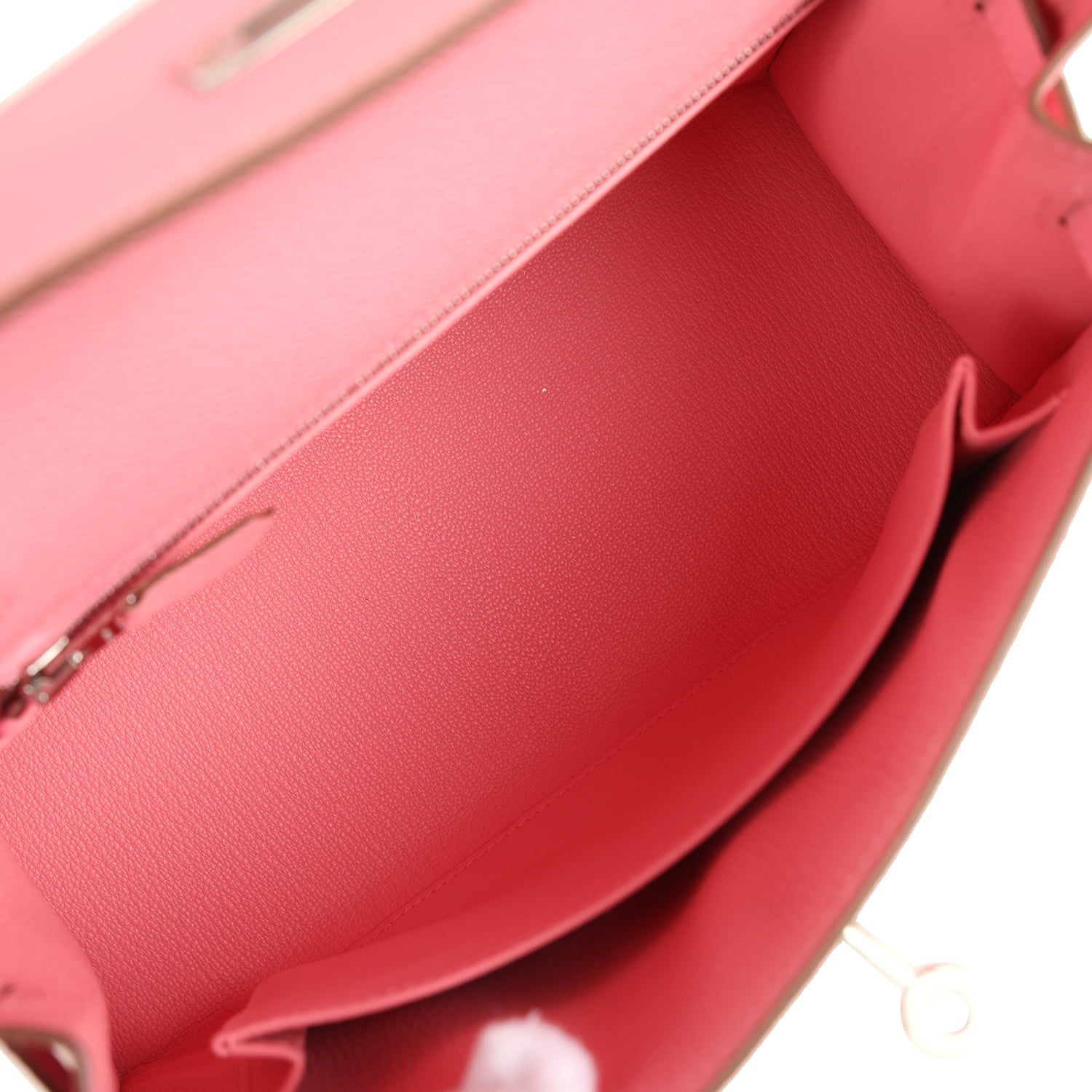 Hermes Kelly Sellier 25 Rose Confetti Epsom Palladium Hardware