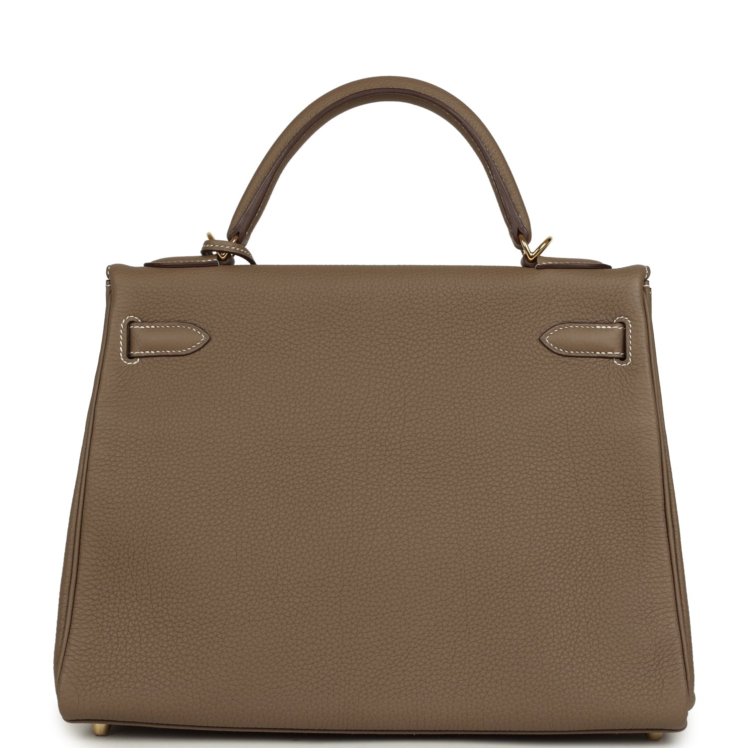 Hermes Kelly Retourne 32 Etoupe Togo Gold Hardware