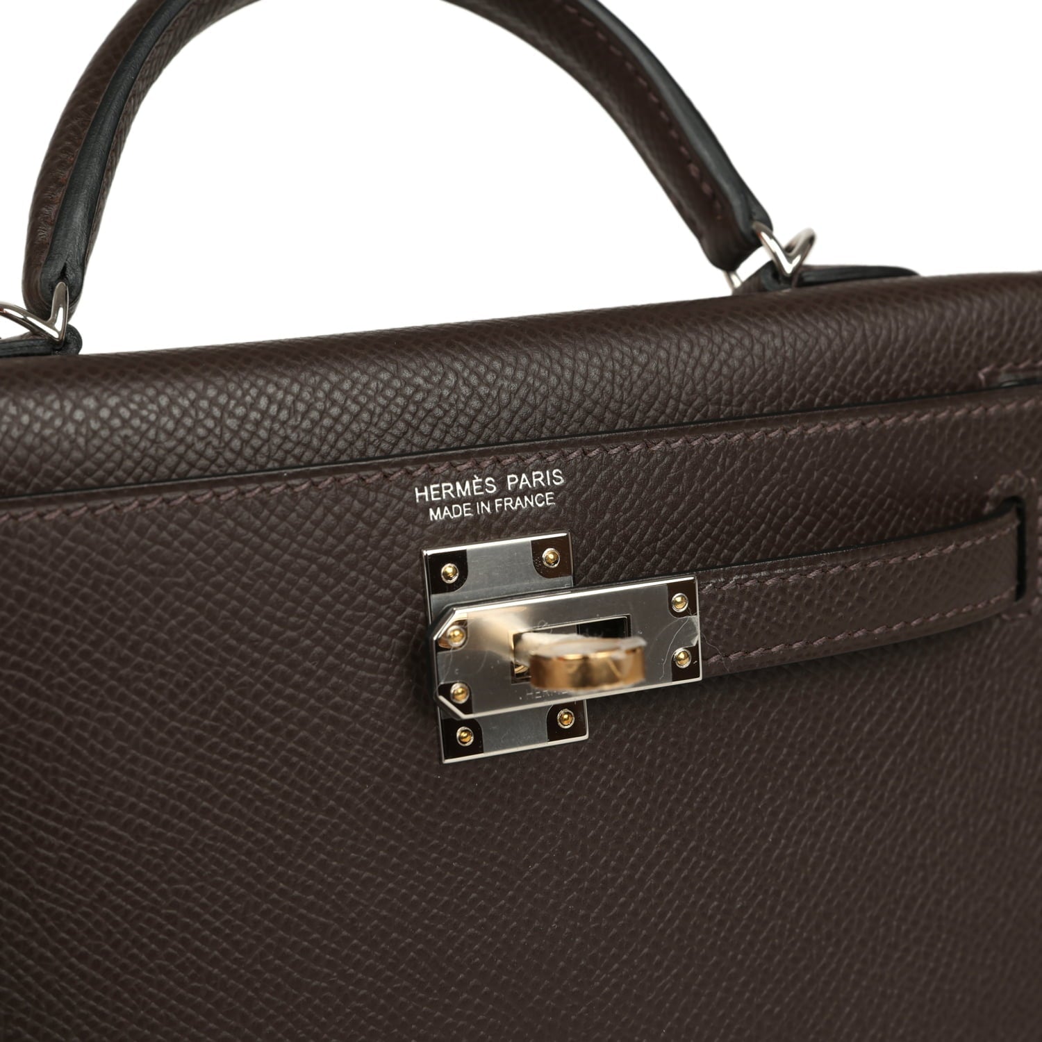 Hermes Kelly Sellier 20 Ebene Epsom Electrum Hardware