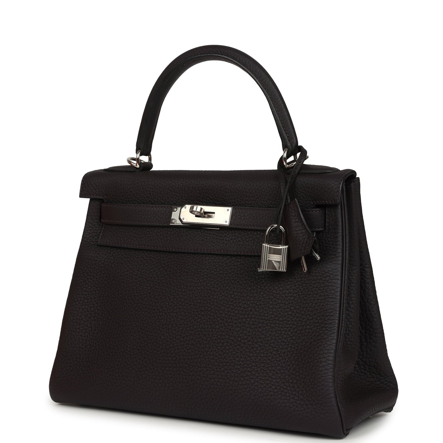 Hermes Kelly Retourne 28 Prunoir Clemence Palladium Hardware