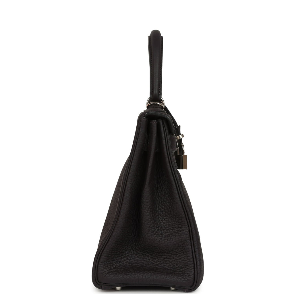 Hermes Kelly Retourne 28 Prunoir Clemence Palladium Hardware