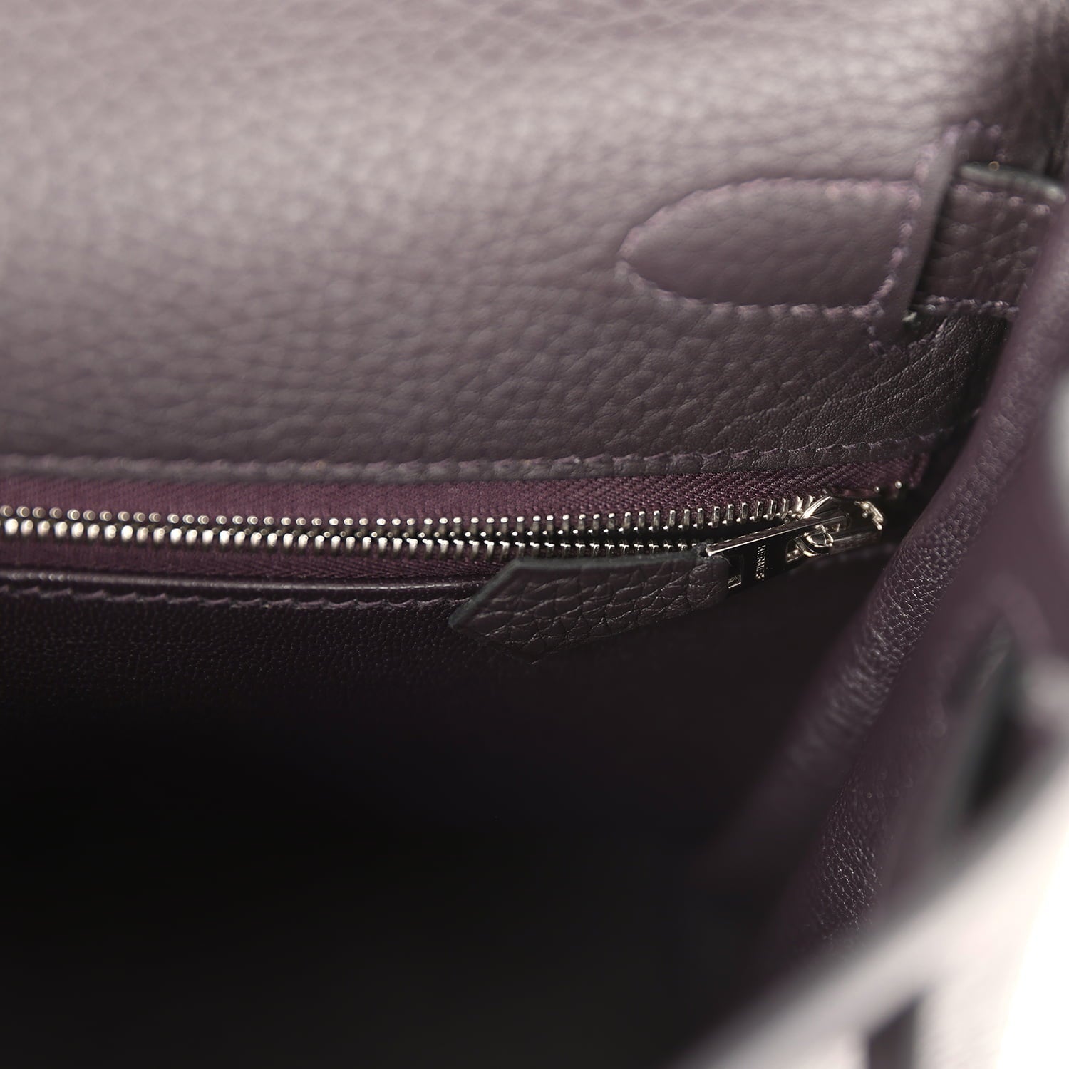 Hermes Kelly Retourne 28 Prunoir Clemence Palladium Hardware