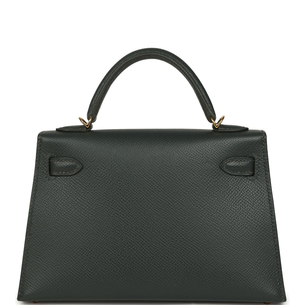 Hermes Kelly Sellier 20 Vert Mangrove Epsom Gold Hardware