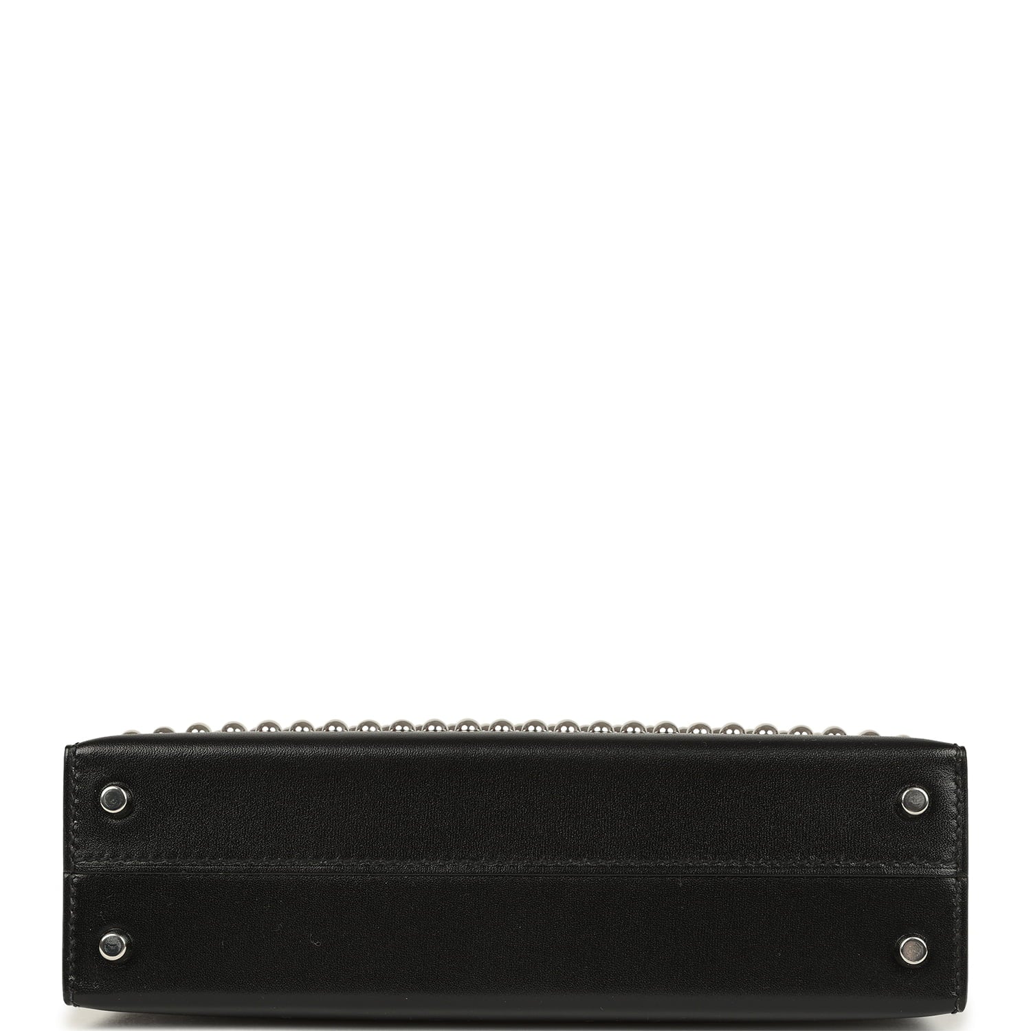 Hermes Kelly Sellier 20 Clouté Black Box Palladium Hardware