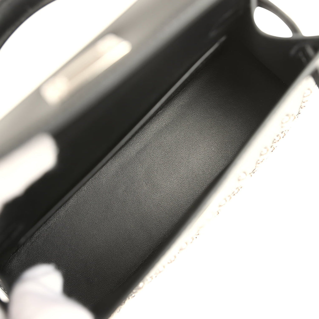 Hermes Kelly Sellier 20 Clouté Black Box Palladium Hardware