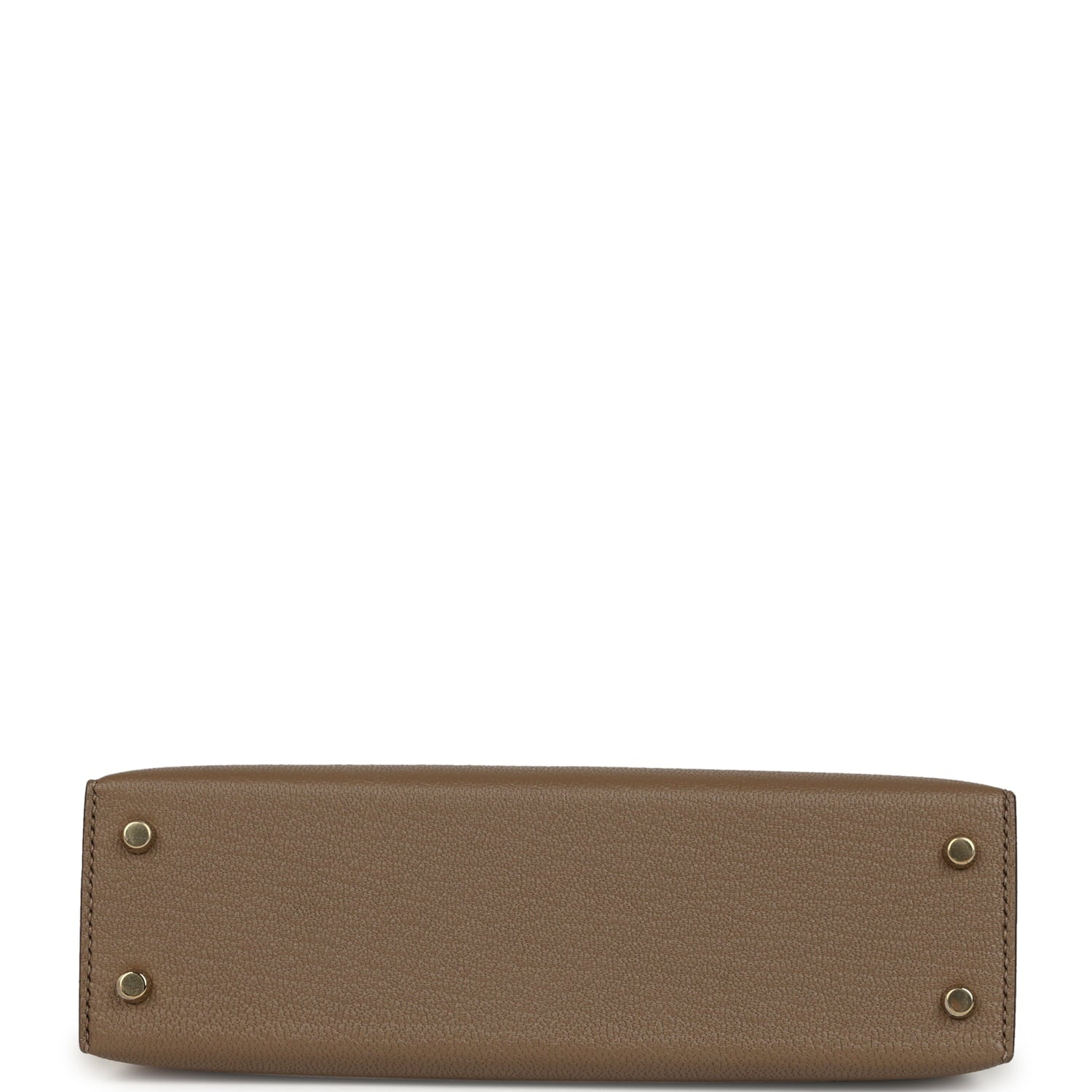 Hermes Special Order (HSS) Kelly Sellier 20 Etoupe and Havane Chevre Mysore Permabrass Hardware