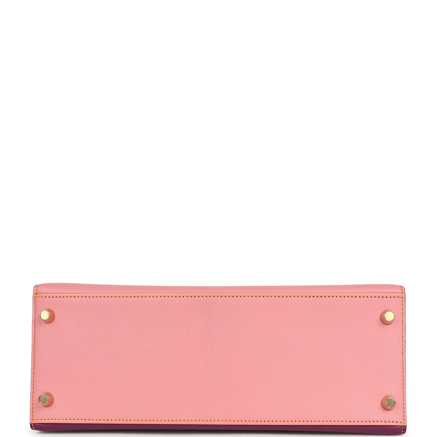 New Hermes Special Order (HSS) Kelly Sellier 28 Rose Confetti, Anemone and Bleu Aztec Chevre Mysore Brushed Gold Hardware