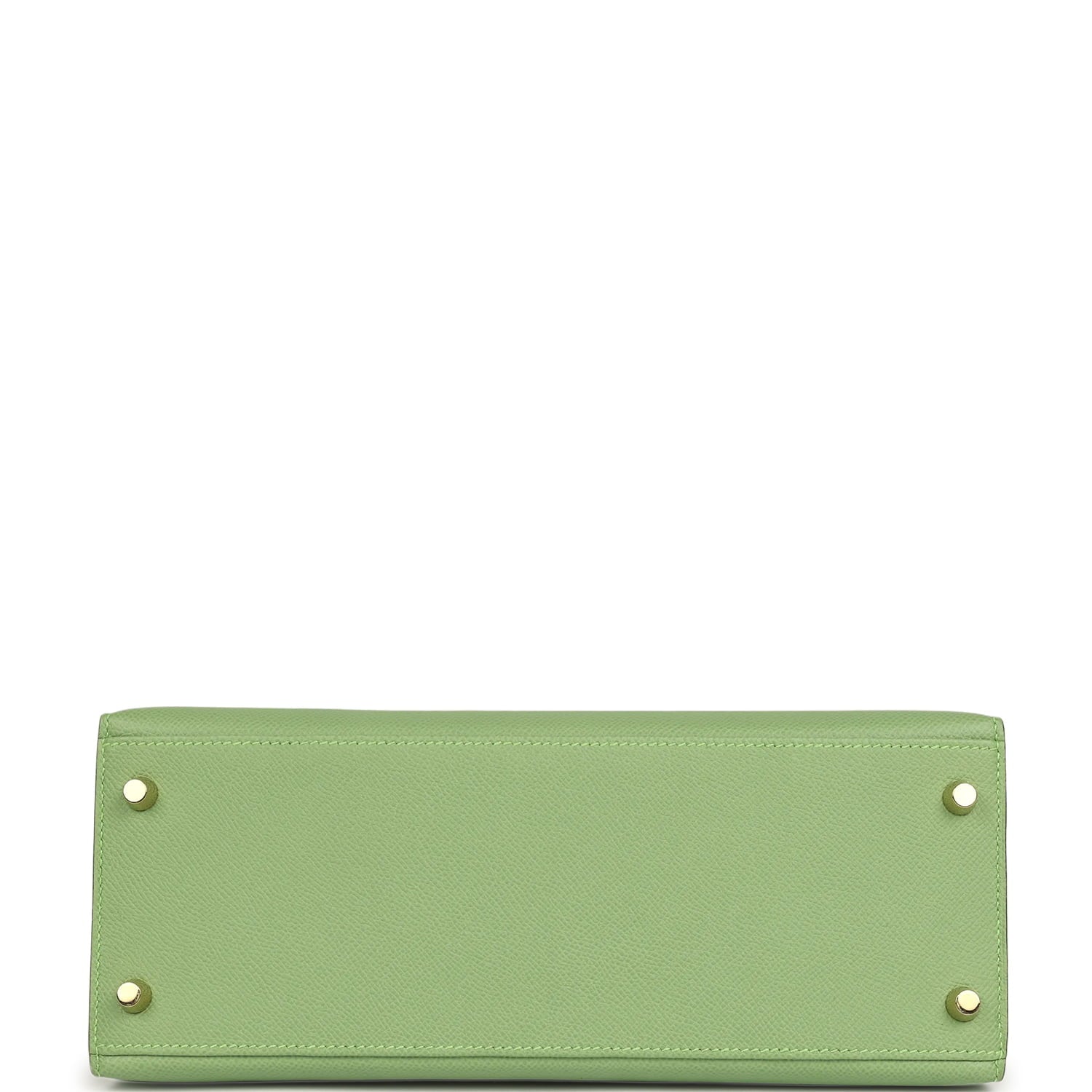 Pre-owned Hermes Kelly Sellier 28 Vert Criquet Epsom Gold Hardware