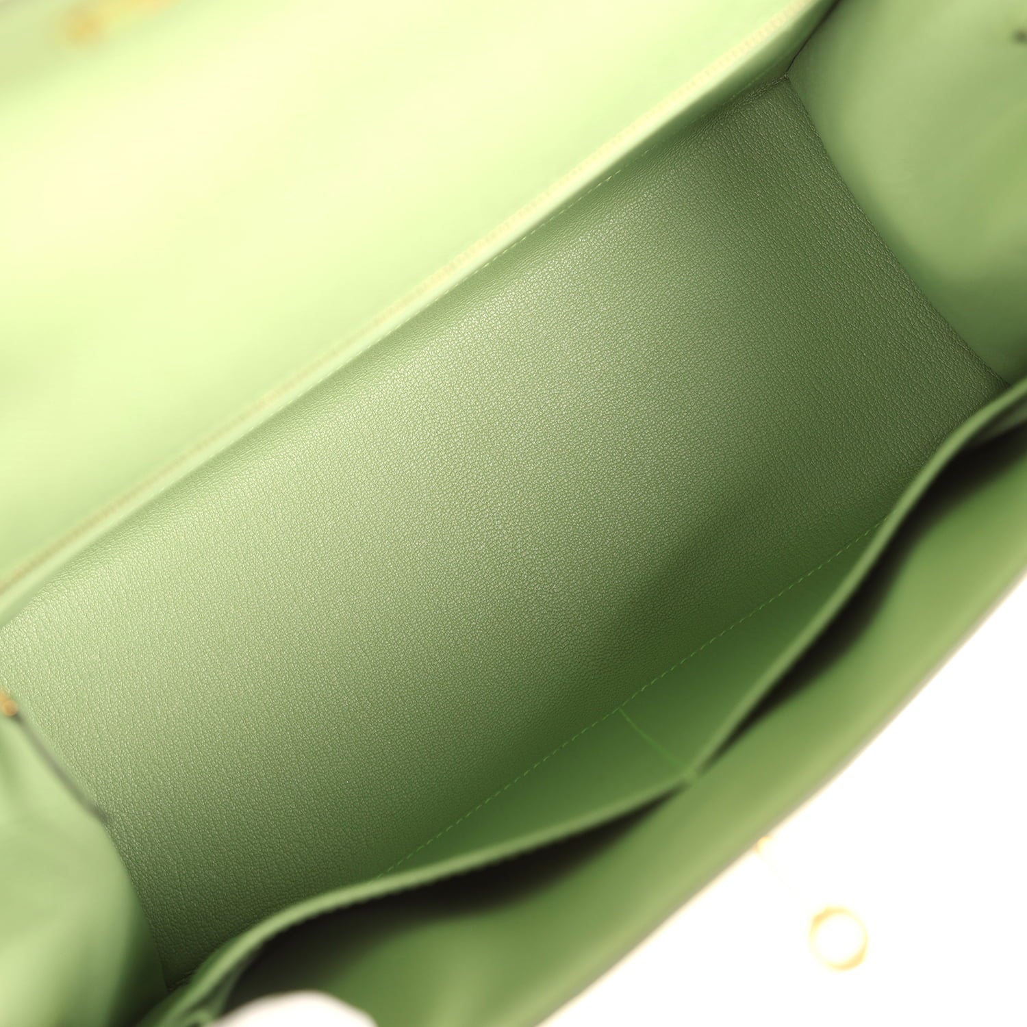 Pre-owned Hermes Kelly Sellier 28 Vert Criquet Epsom Gold Hardware