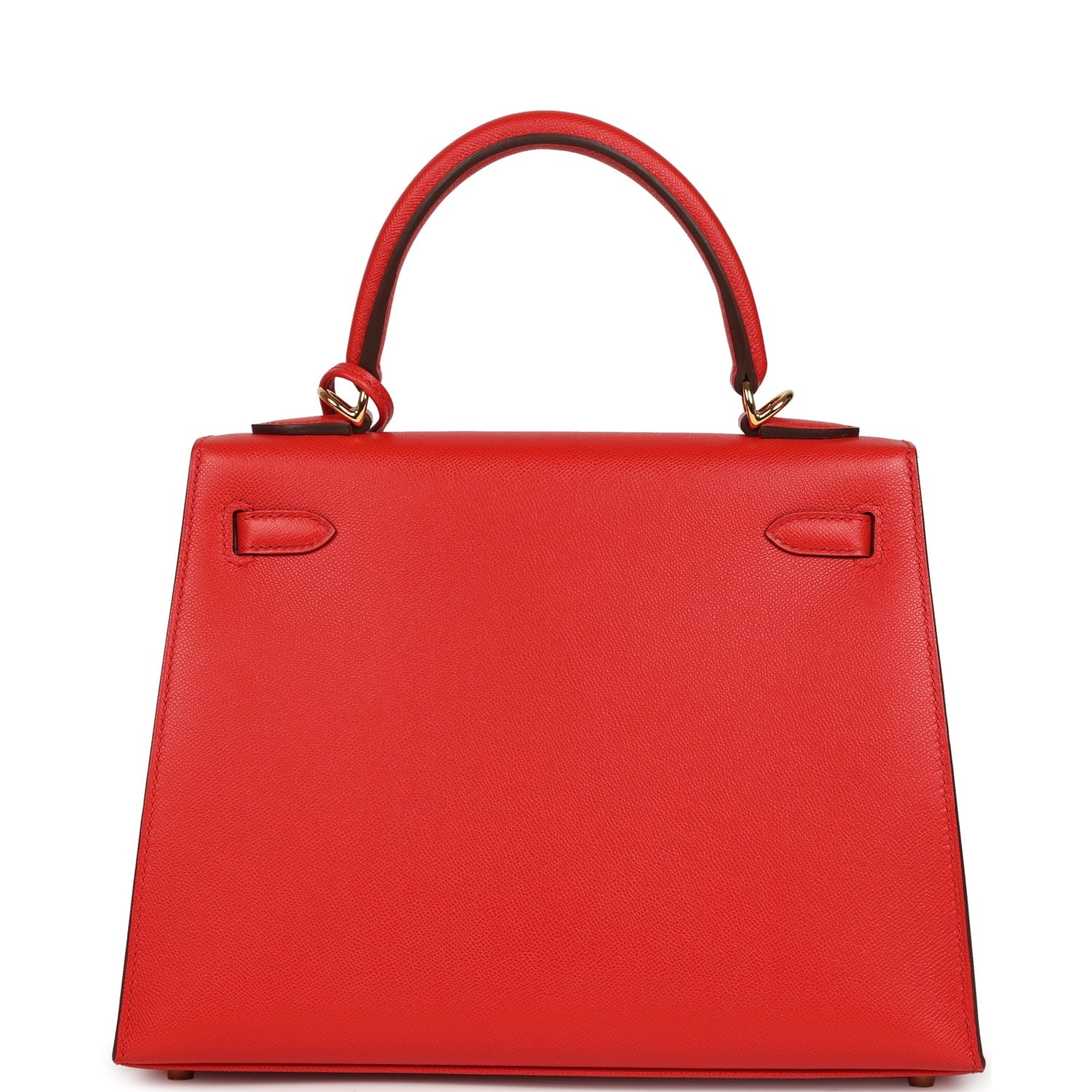 Hermes Kelly Sellier 25 Rouge de Couer Madame Gold Hardware