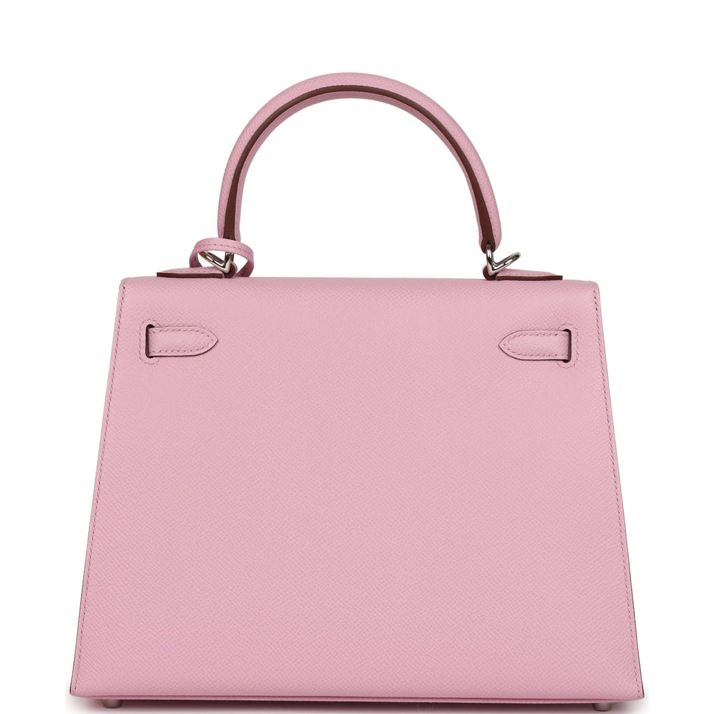 Hermes Kelly Sellier 25 Mauve Sylvestre Epsom Palladium Hardware