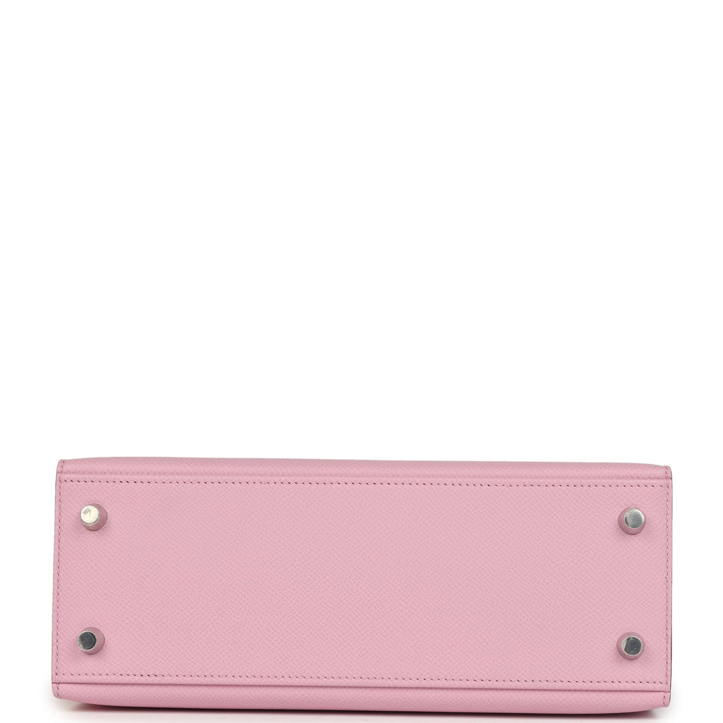 Hermes Kelly Sellier 25 Mauve Sylvestre Epsom Palladium Hardware