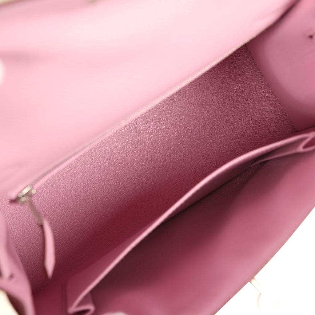 Hermes Kelly Sellier 25 Mauve Sylvestre Epsom Palladium Hardware