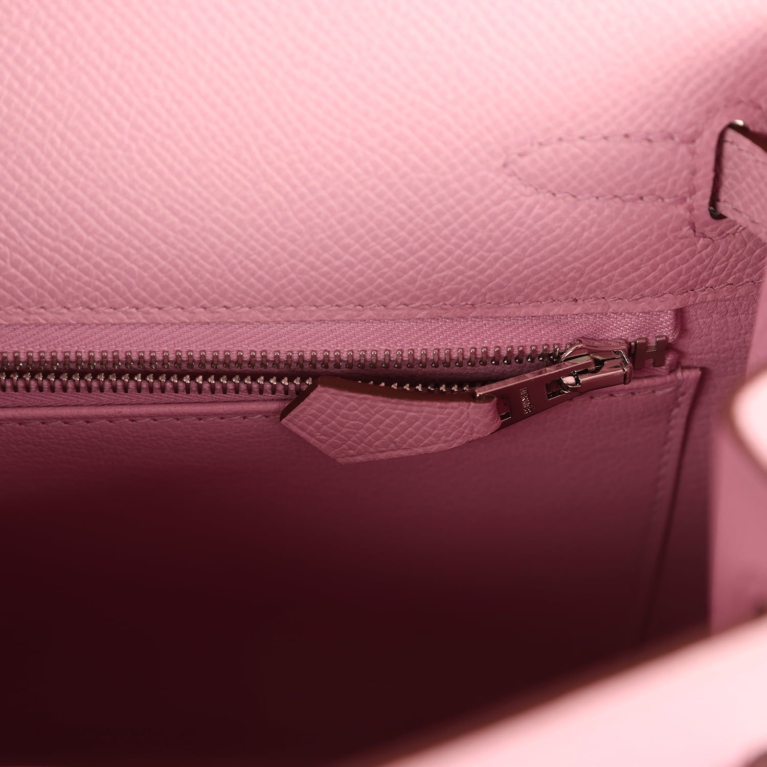 Hermes Kelly Sellier 25 Mauve Sylvestre Epsom Palladium Hardware