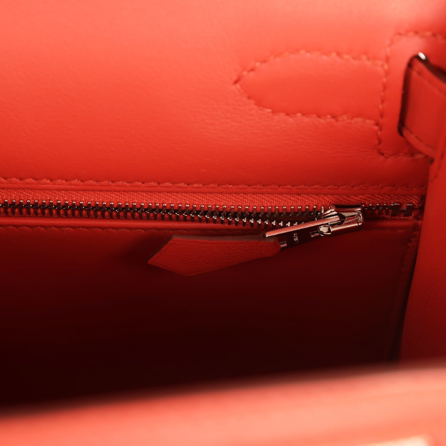 Hermes Kelly Sellier 28 Sanguine Swift and Ecru-Sanguine Toile H Canvas Palladium Hardware