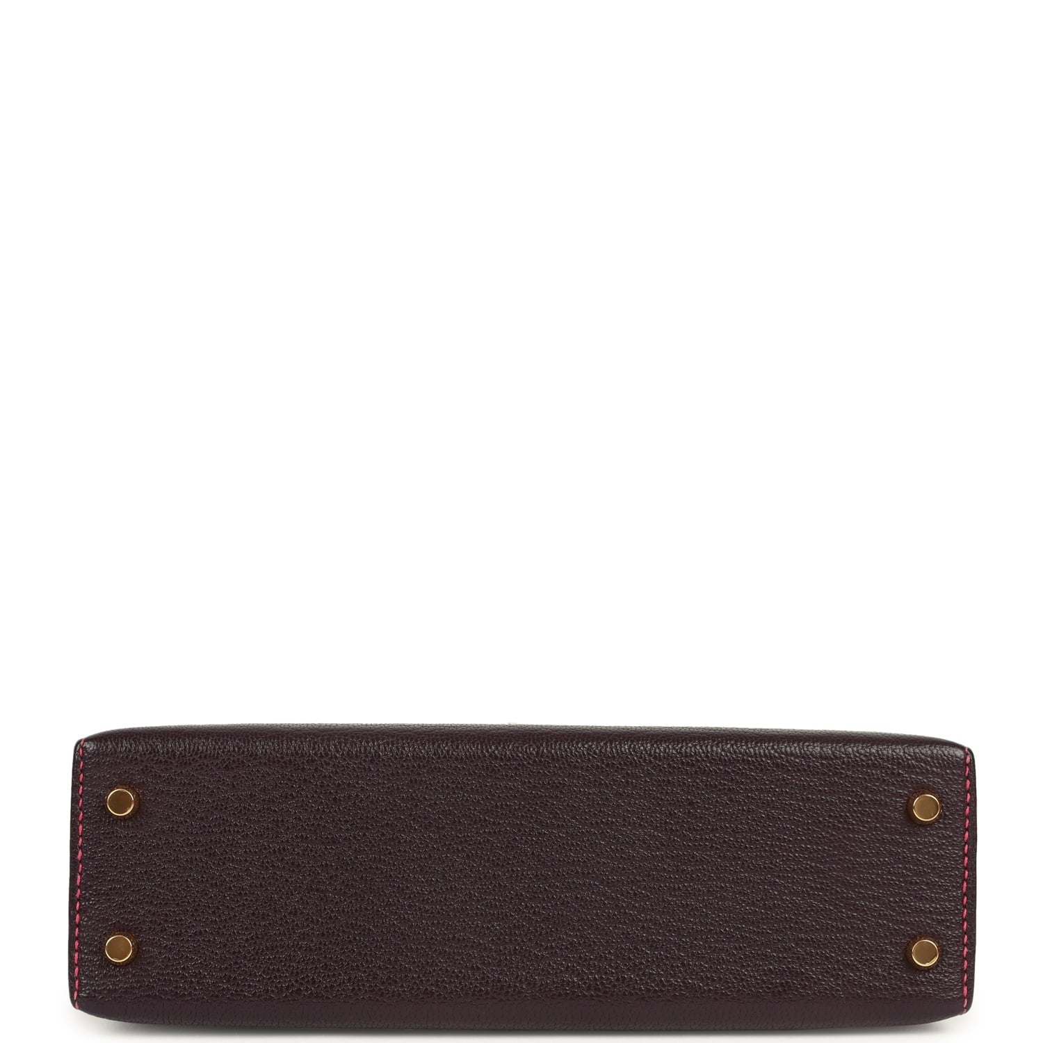Hermes Special Order (HSS) Kelly Sellier 20 Raisin and Anemone Chevre Mysore Permabrass Hardware