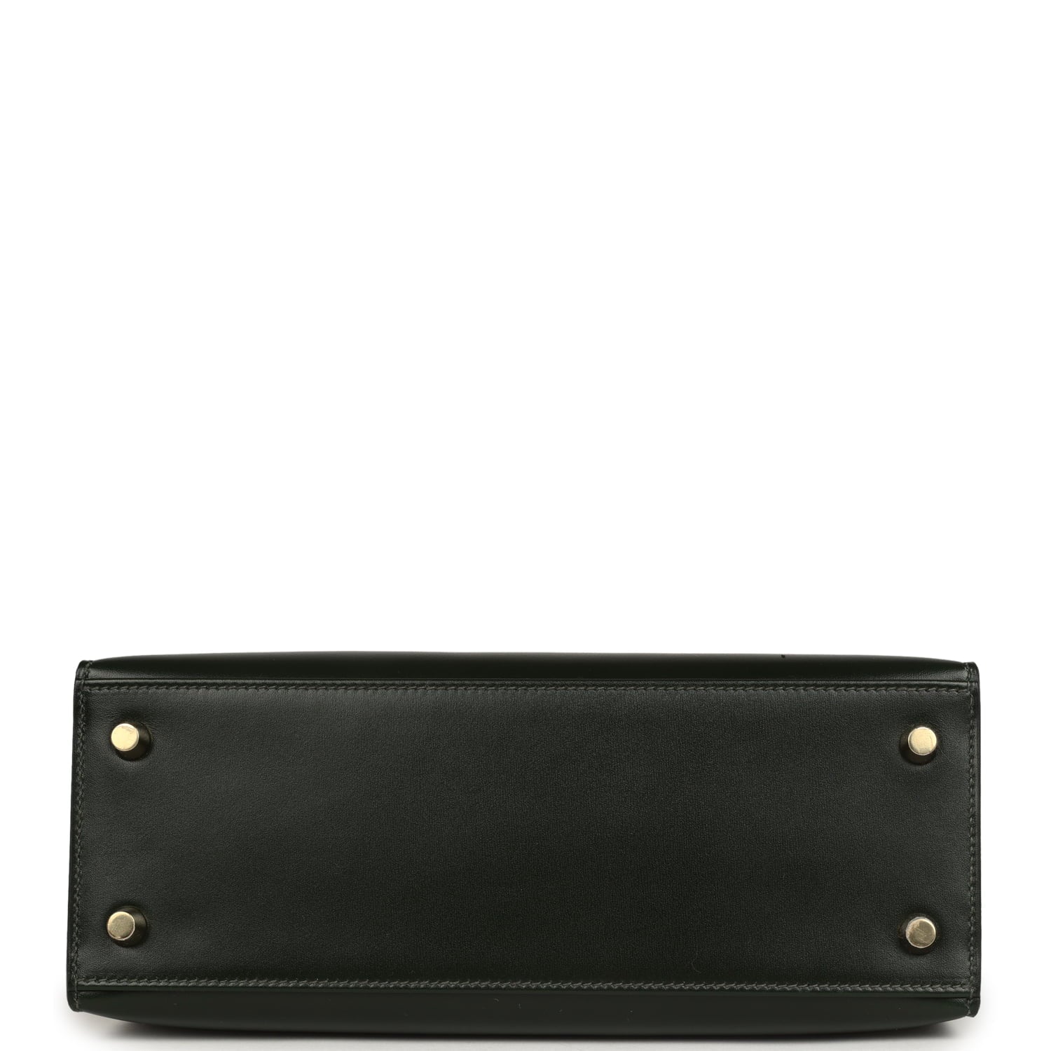 Hermes Kelly Sellier 25 Vert Fonce Box Gold Hardware