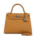 Hermes Kelly Sellier 28 Sesame Epsom Palladium Hardware