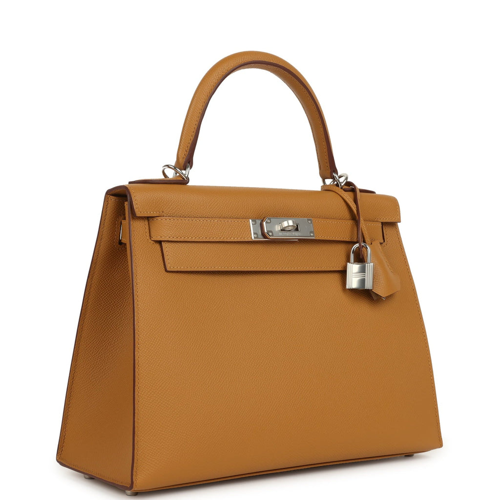 Hermes Kelly Sellier 28 Sesame Epsom Palladium Hardware