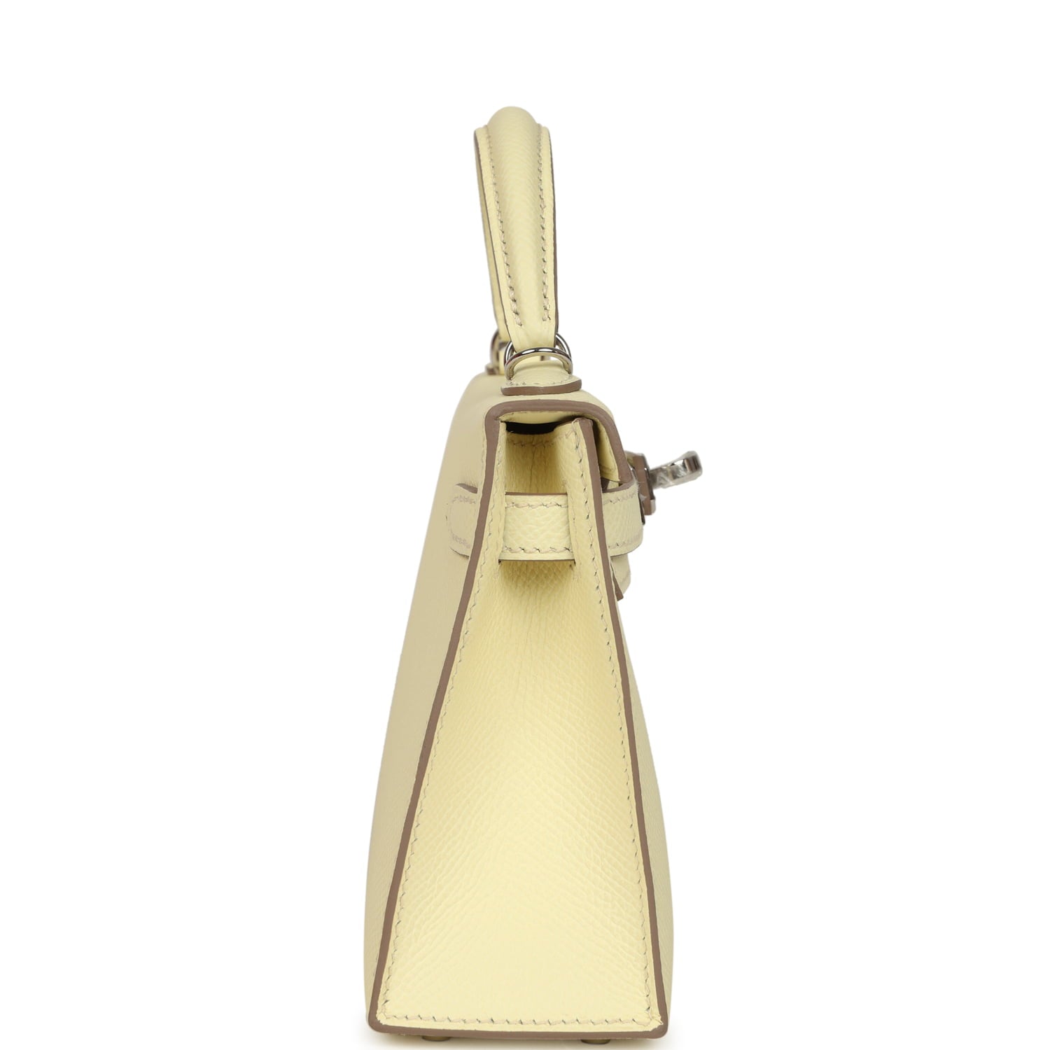 Hermes Kelly Sellier 20 Jaune Milton Epsom Palladium Hardware