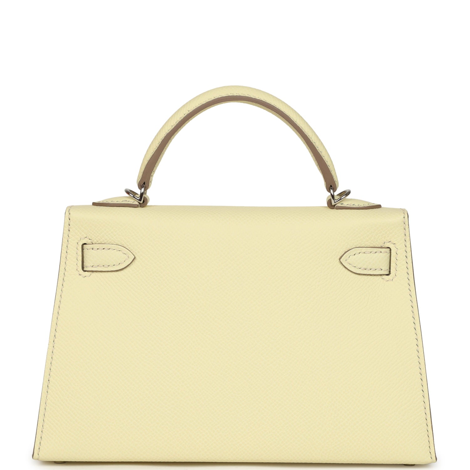Hermes Kelly Sellier 20 Jaune Milton Epsom Palladium Hardware