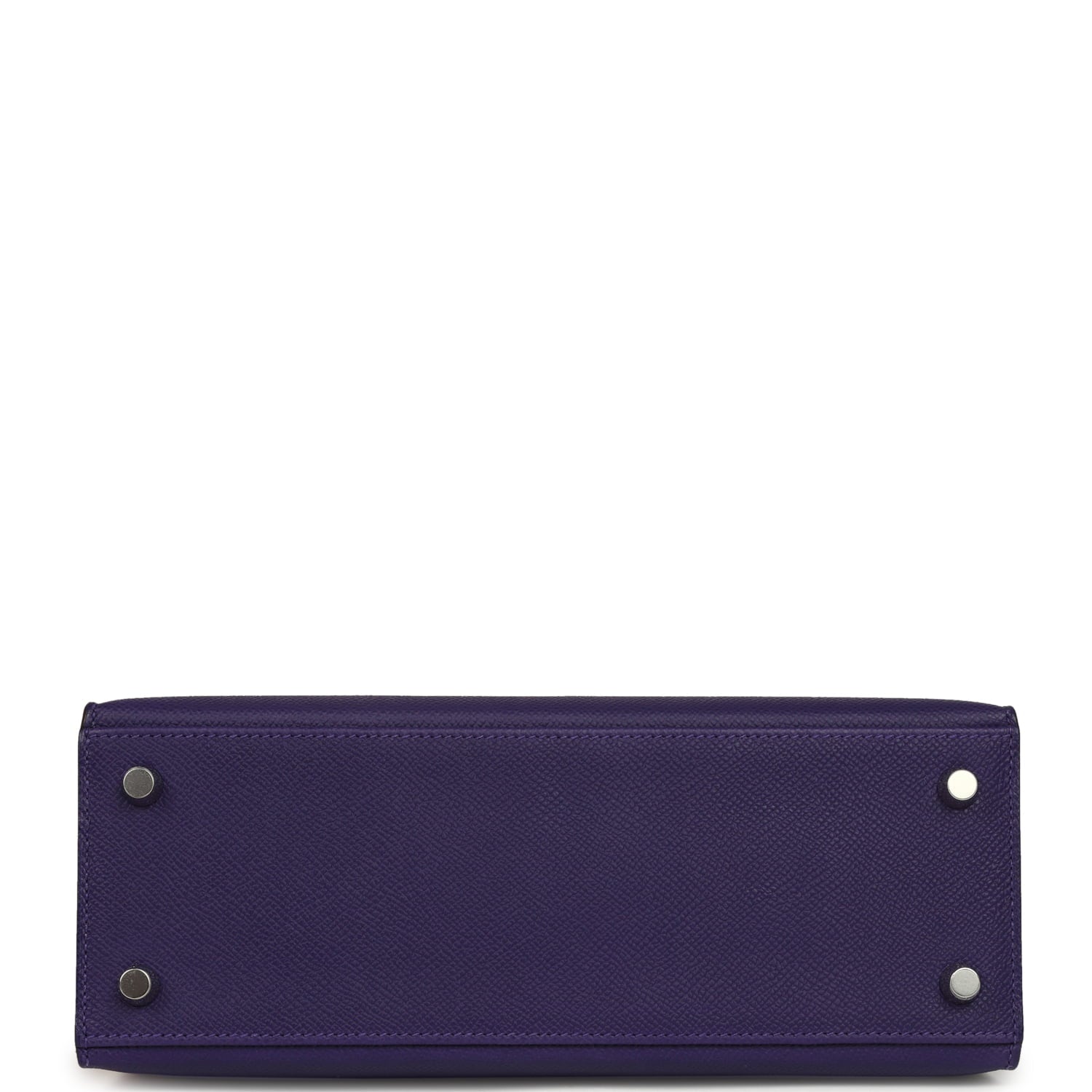 Hermes Kelly Sellier 25 Purple Epsom Palladium Hardware