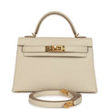 Hermes Kelly Sellier 20 Craie Epsom Gold Hardware