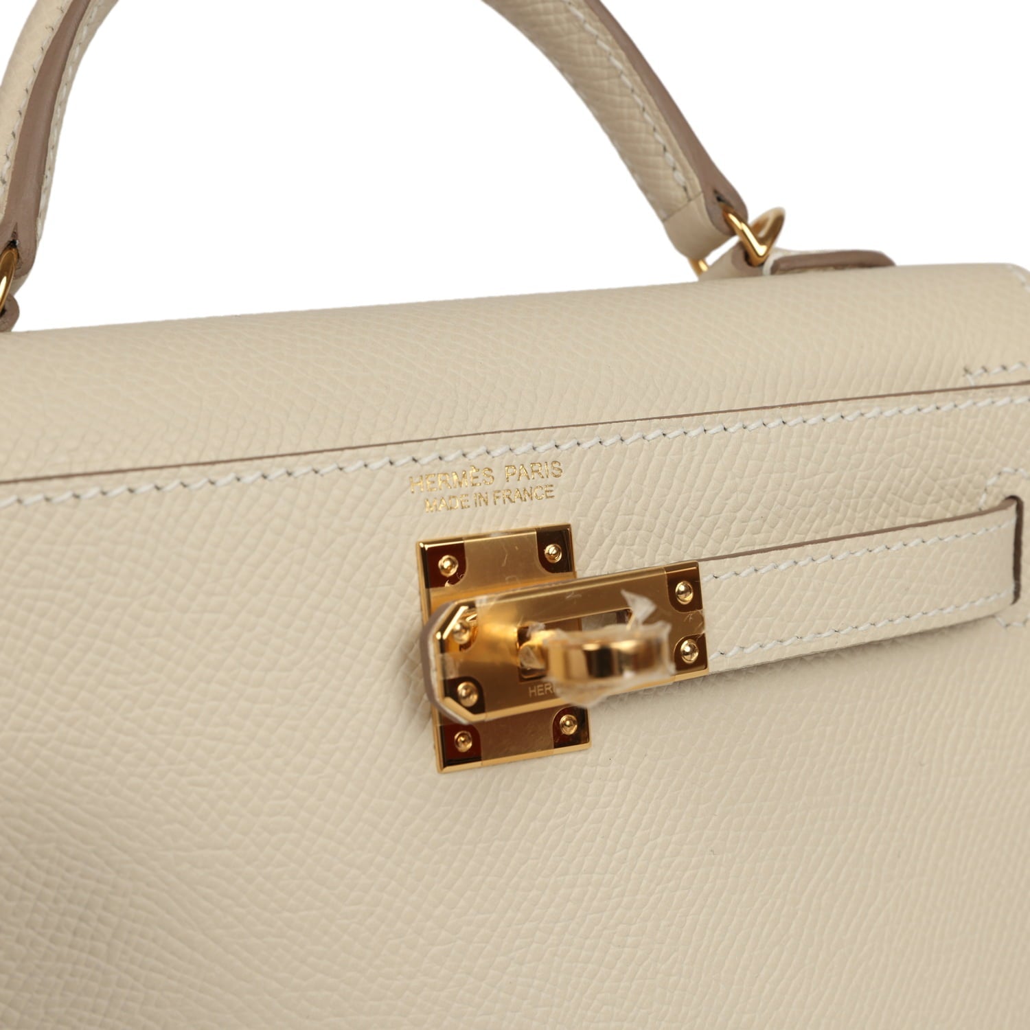 Hermes Kelly Sellier 20 Craie Epsom Gold Hardware