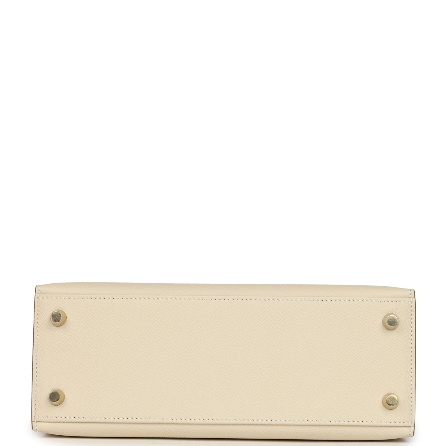 Hermes Kelly Sellier 25 Craie Epsom Gold Hardware