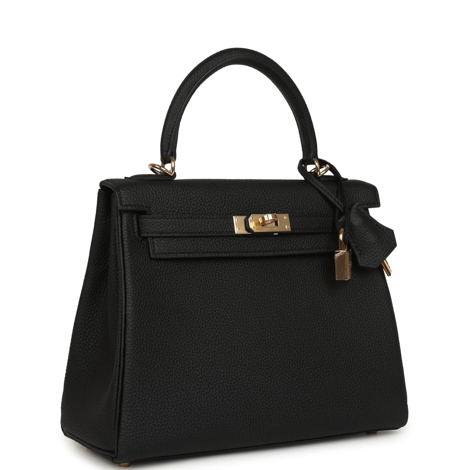 Hermes Kelly Retourne 25 Black Togo Permabrass Hardware Payment 2 for EC