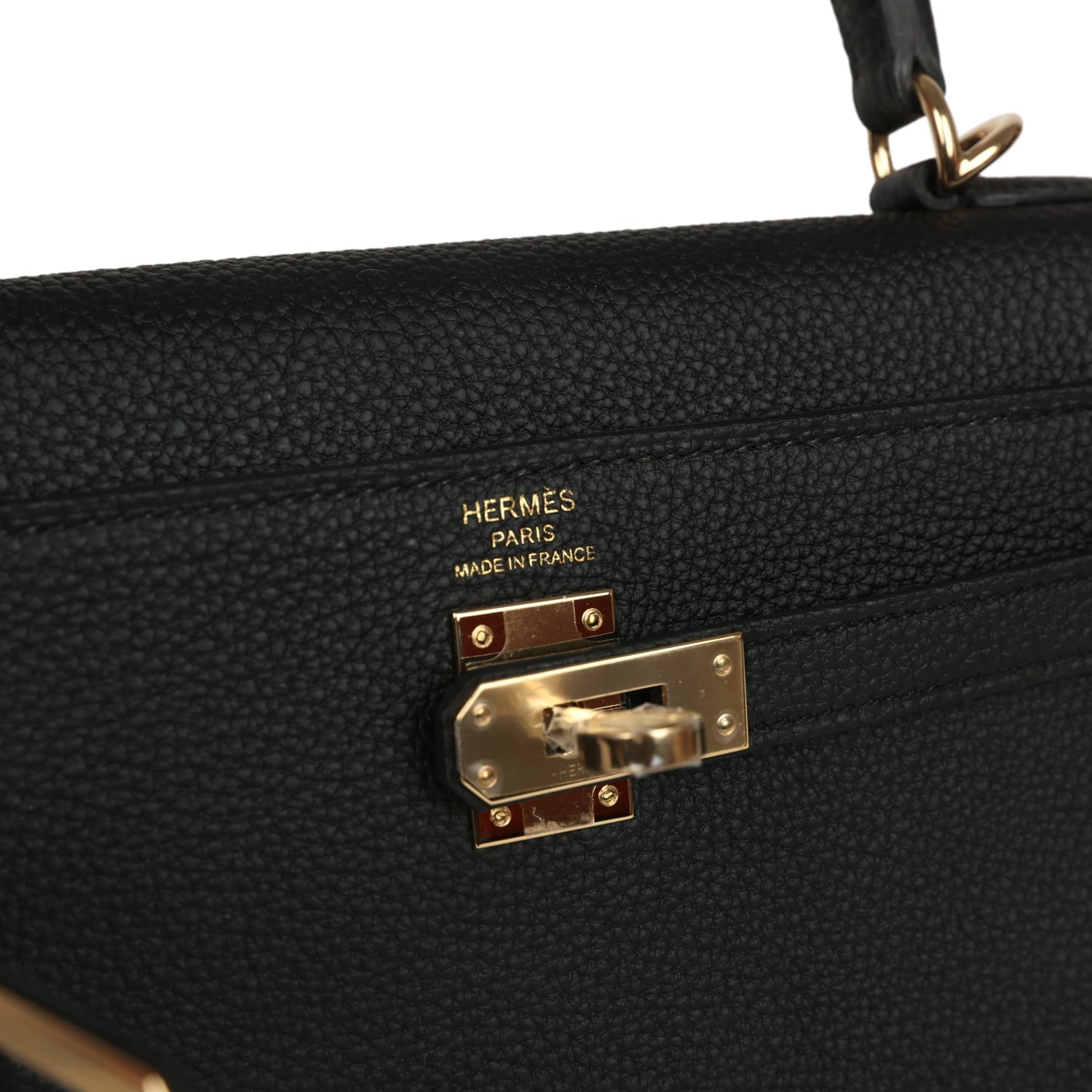 Hermes Kelly Retourne 25 Black Togo Permabrass Hardware Payment 1 for EC