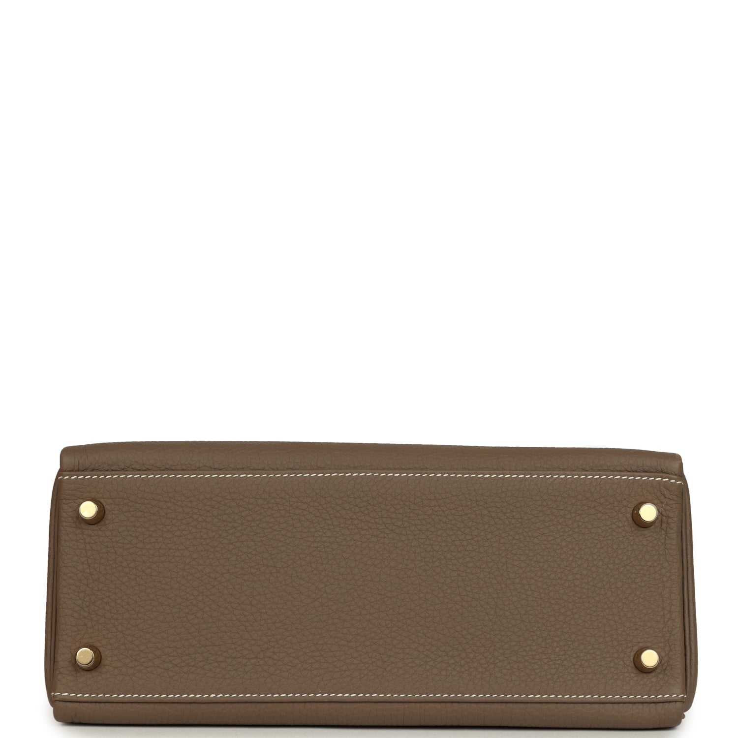 Pre-owned Hermes Kelly Retourne 28 Etoupe Togo Gold Hardware