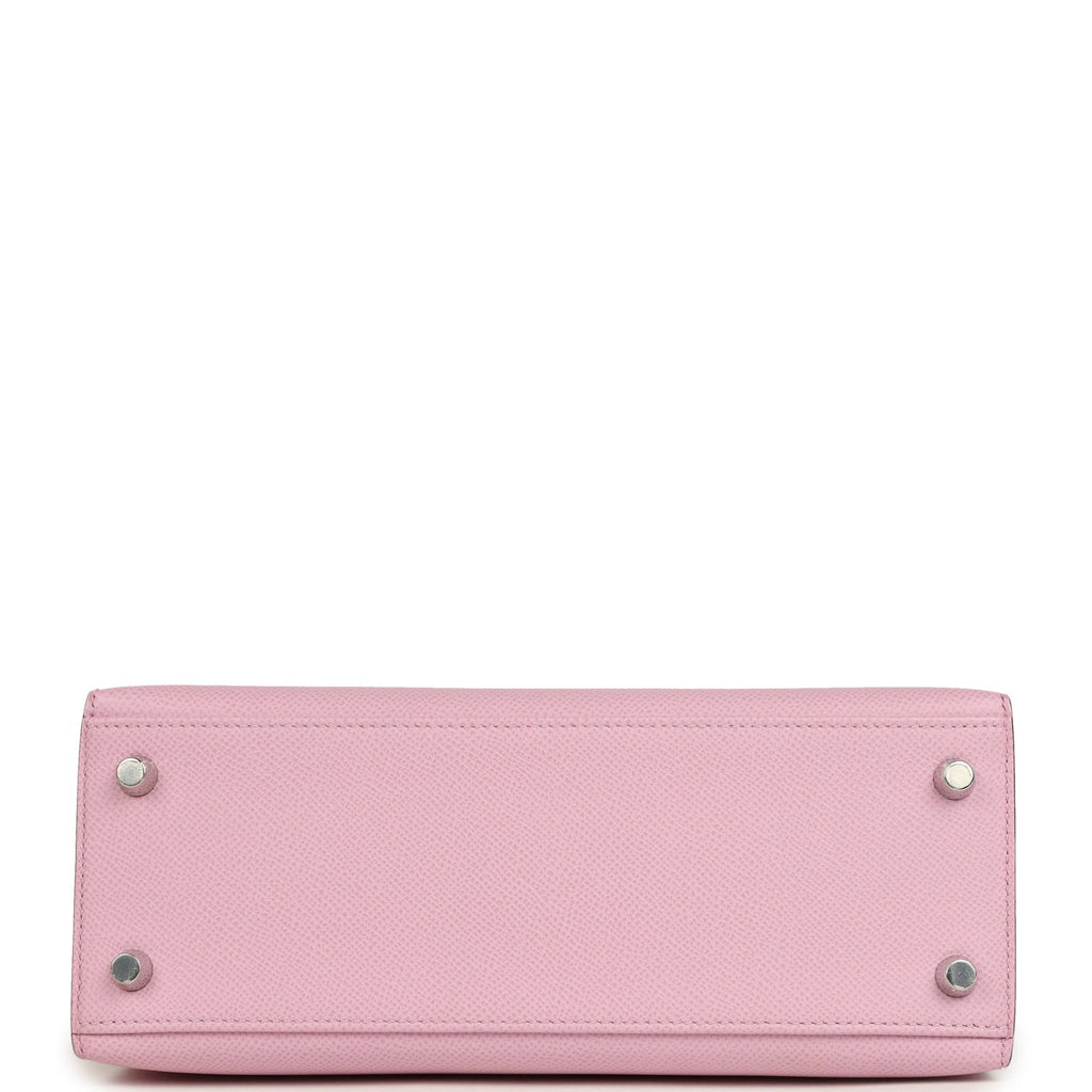 Hermes Special Order (HSS) Kelly Sellier 25 Mauve Sylvestre Verso Epsom Palladium Hardware