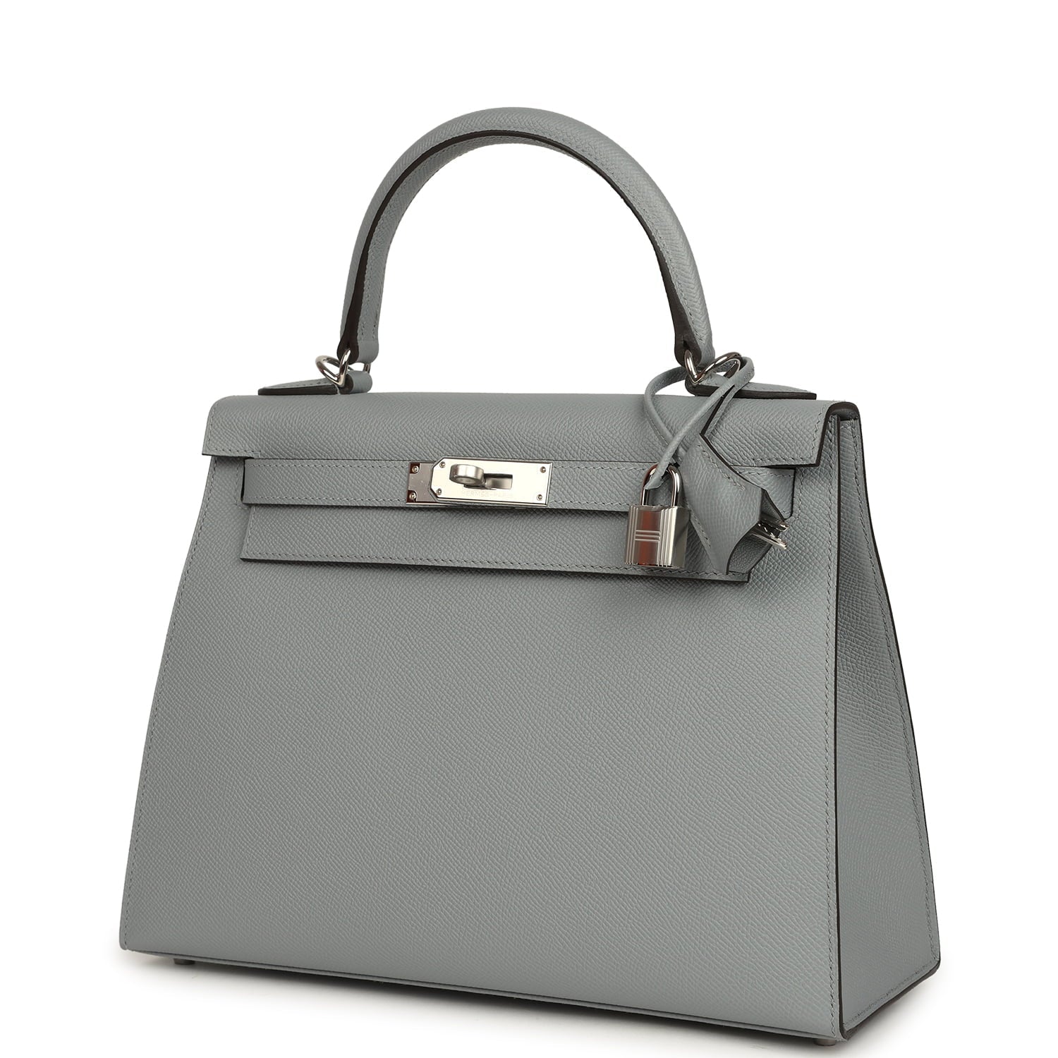 Hermes Kelly Sellier 28 Gris Pantin Epsom Palladium Hardware