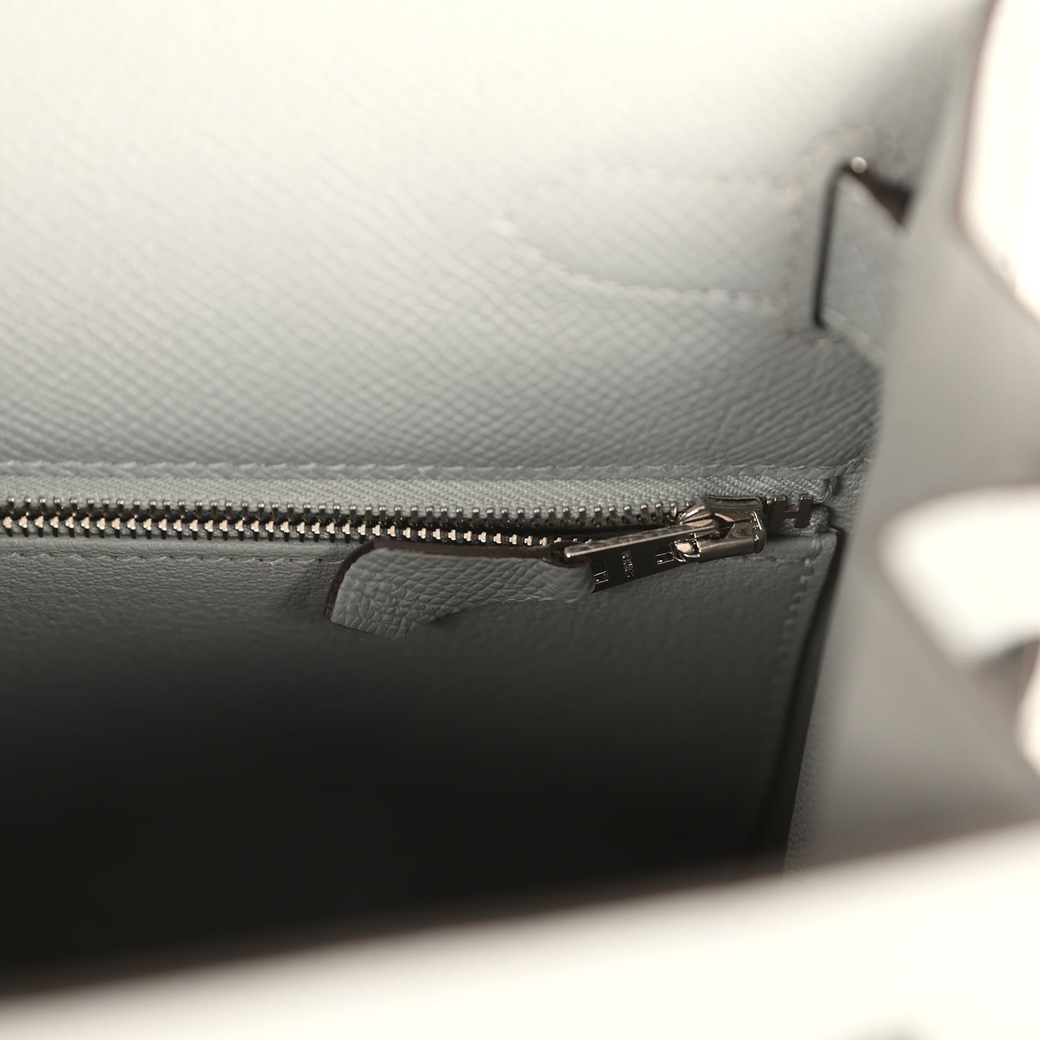 Hermes Kelly Sellier 28 Gris Pantin Epsom Palladium Hardware