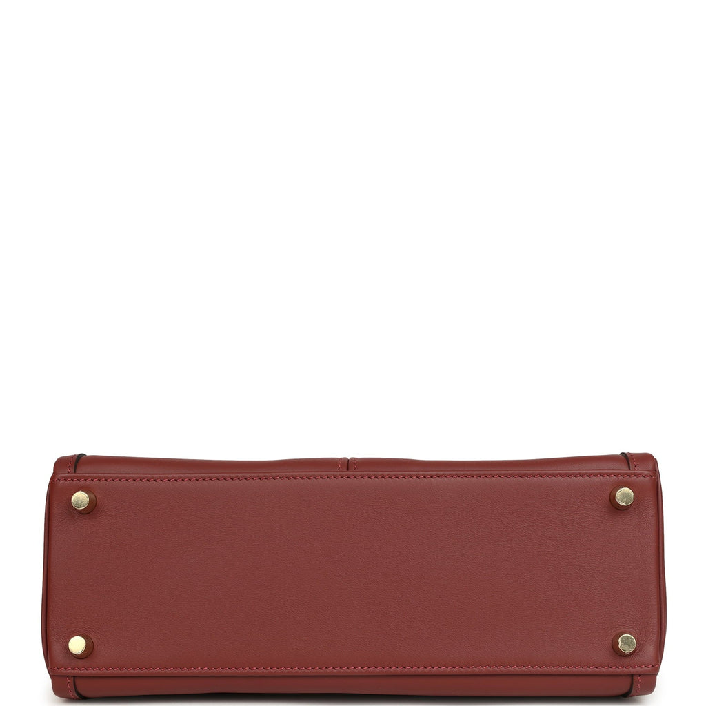 Hermes Kelly Lakis 28 Rouge H Swift Gold Hardware