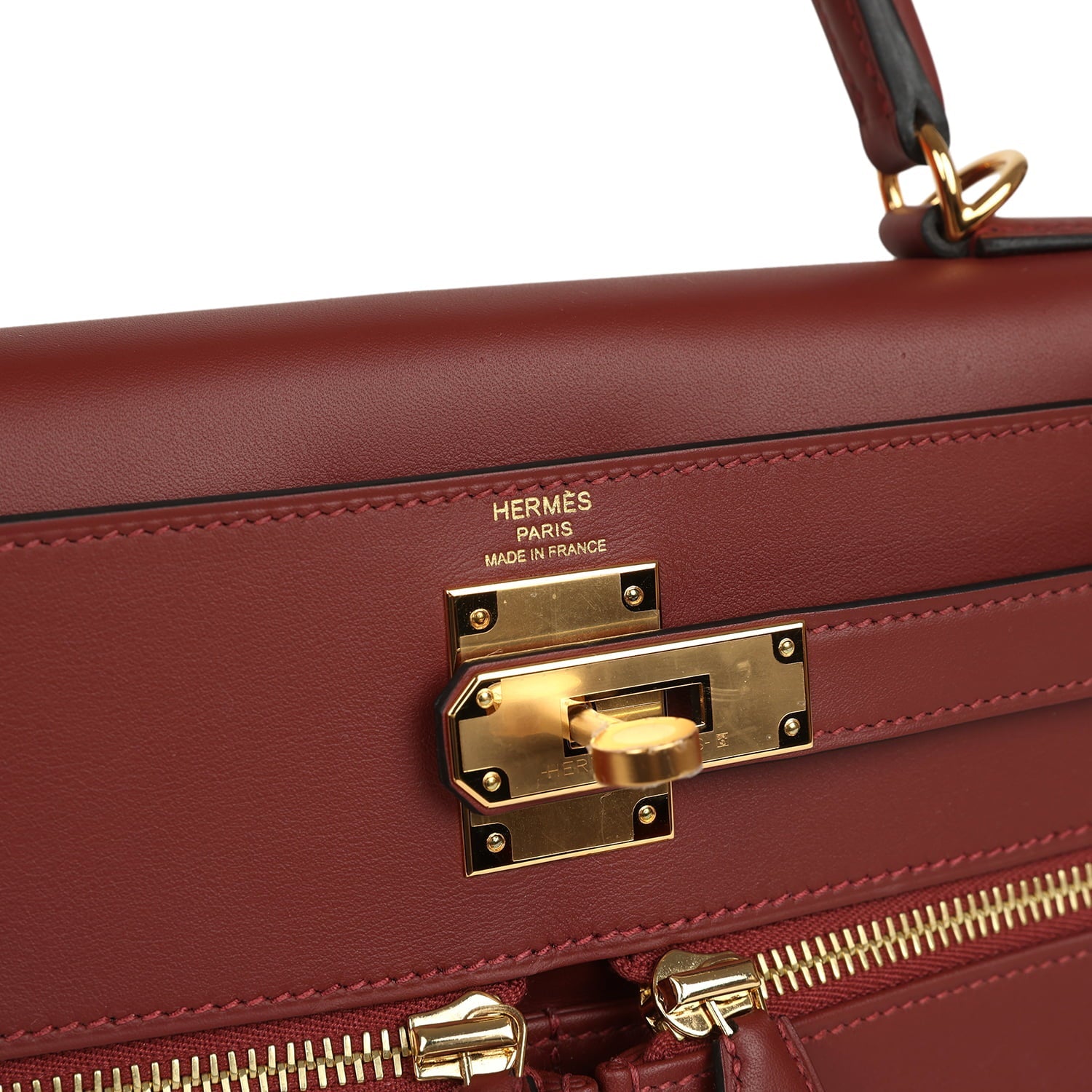 Hermes Kelly Lakis 28 Rouge H Swift Gold Hardware