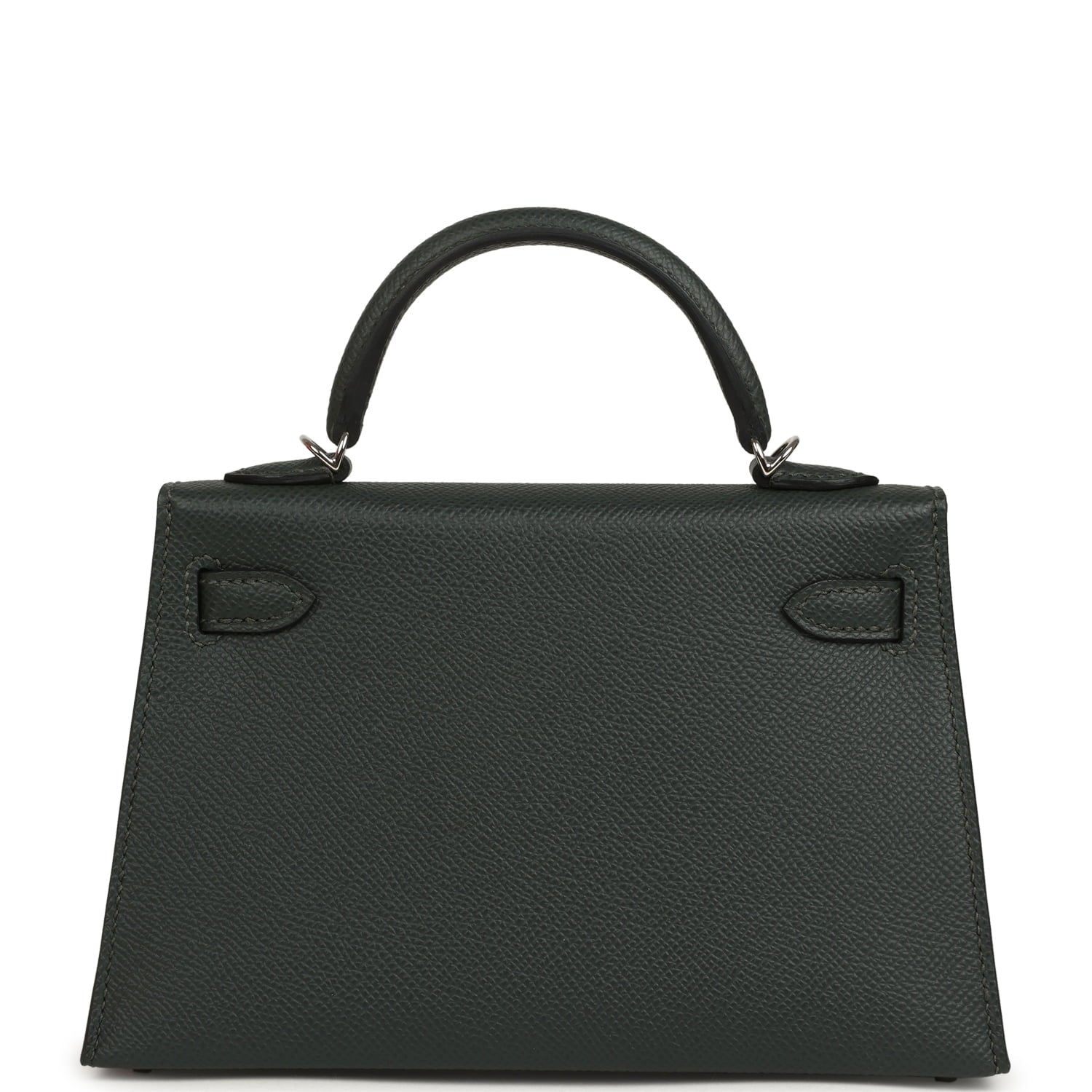 Hermes Kelly Sellier 20 Vert Fonce Epsom Palladium Hardware