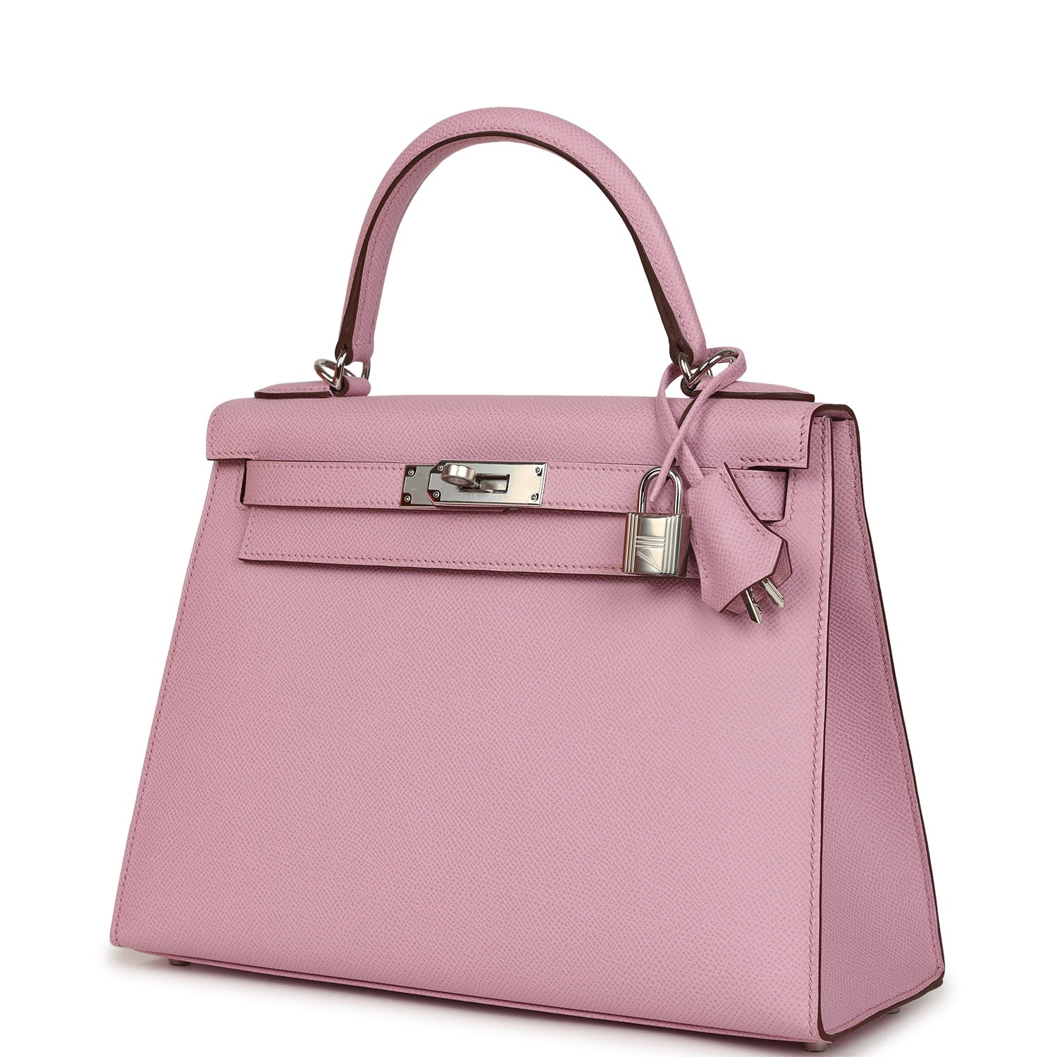 Hermes Kelly Sellier 28 Mauve Sylvestre Epsom Palladium Hardware