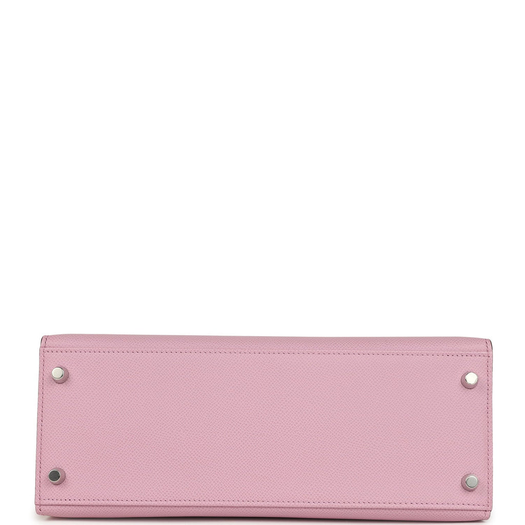Hermes Kelly Sellier 28 Mauve Sylvestre Epsom Palladium Hardware