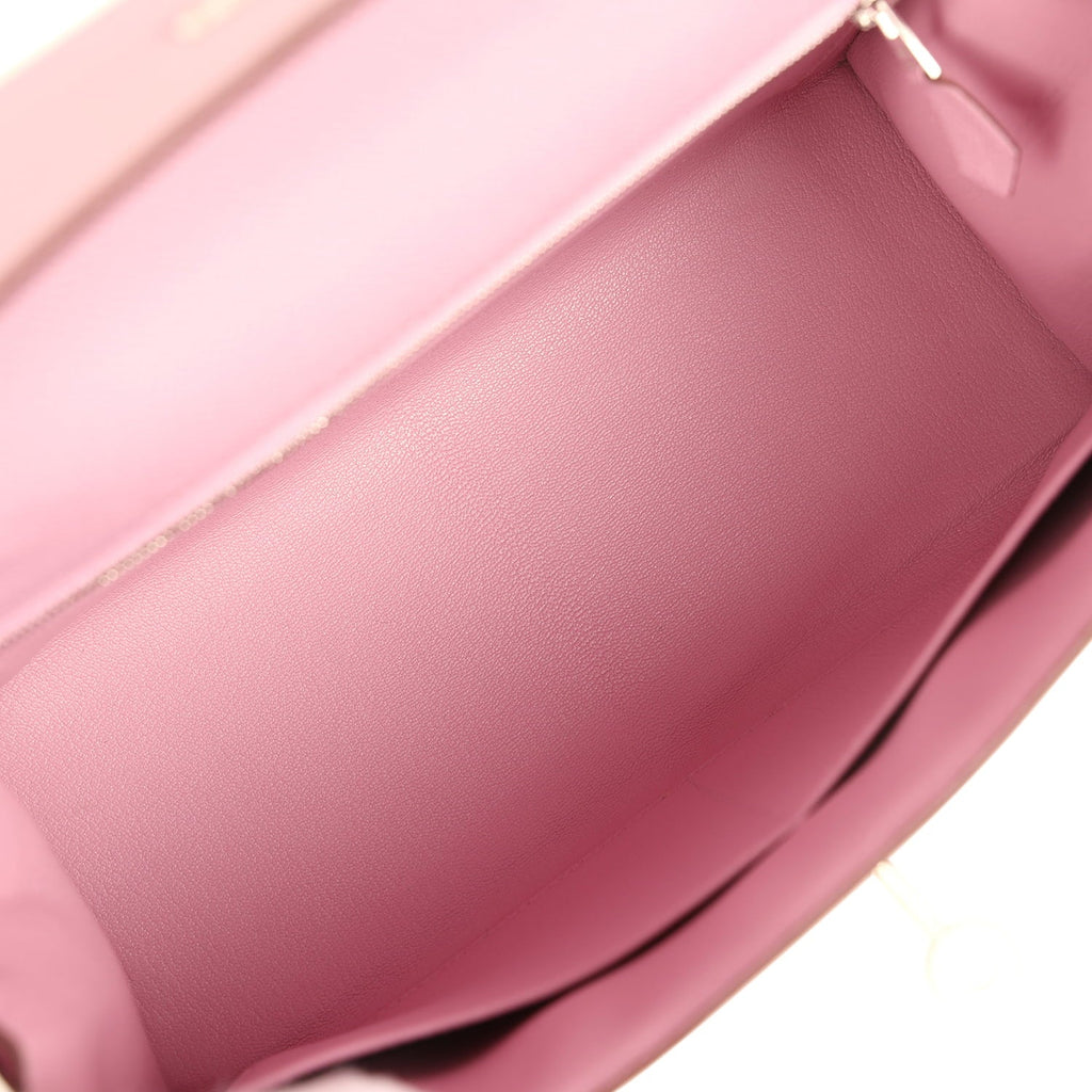 Hermes Kelly Sellier 28 Mauve Sylvestre Epsom Palladium Hardware