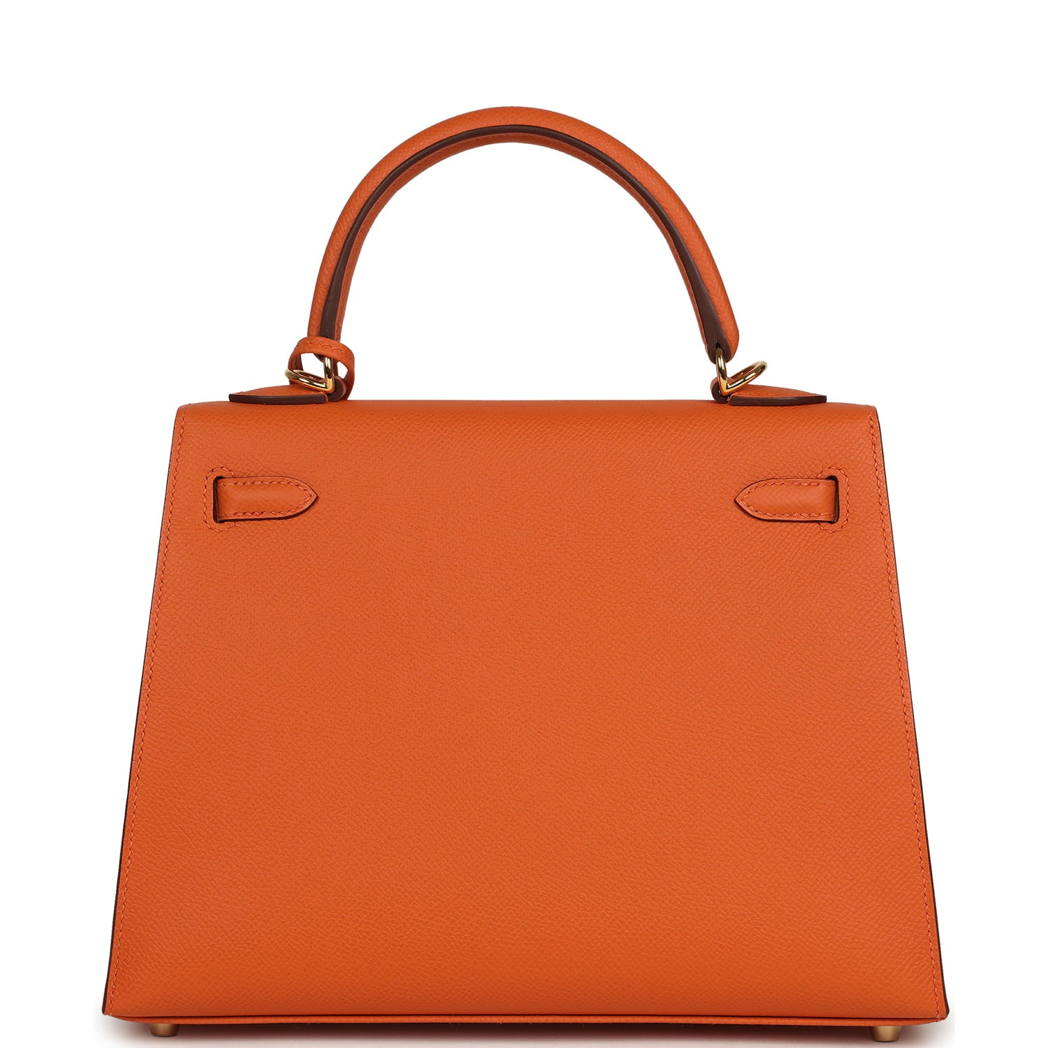 Hermes Kelly Sellier 25 Orange Epsom Gold Hardware