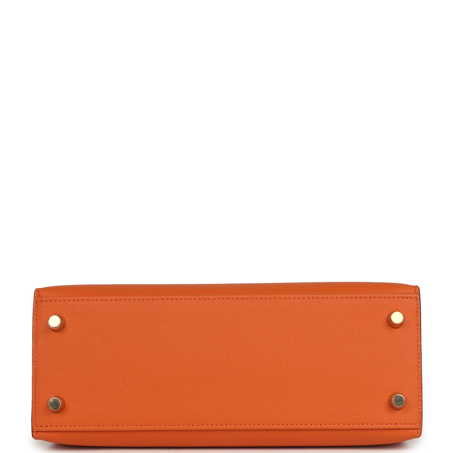 Hermes Kelly Sellier 25 Orange Epsom Gold Hardware