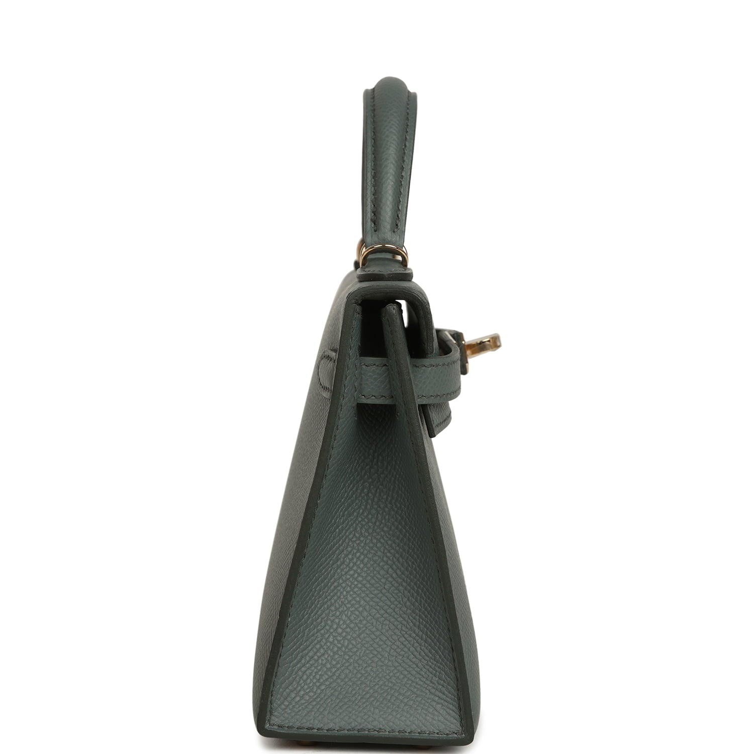 Hermes Kelly Sellier 20 Vert Amande Epsom Permabrass Hardware
