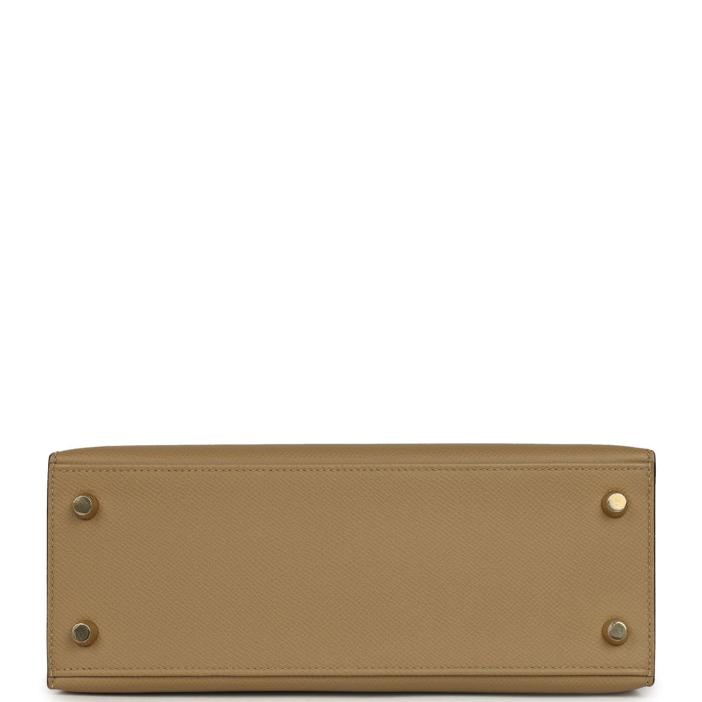 Hermes Kelly Sellier 25 Poussiere Epsom Permabrass Hardware