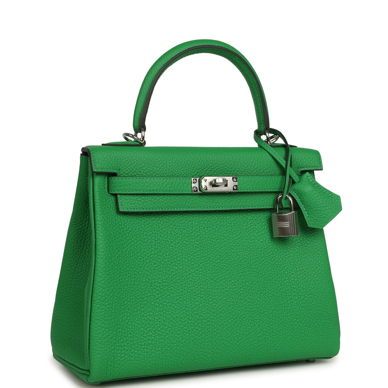 Hermes Kelly Retourne 25 Bambou Togo Palladium Hardware