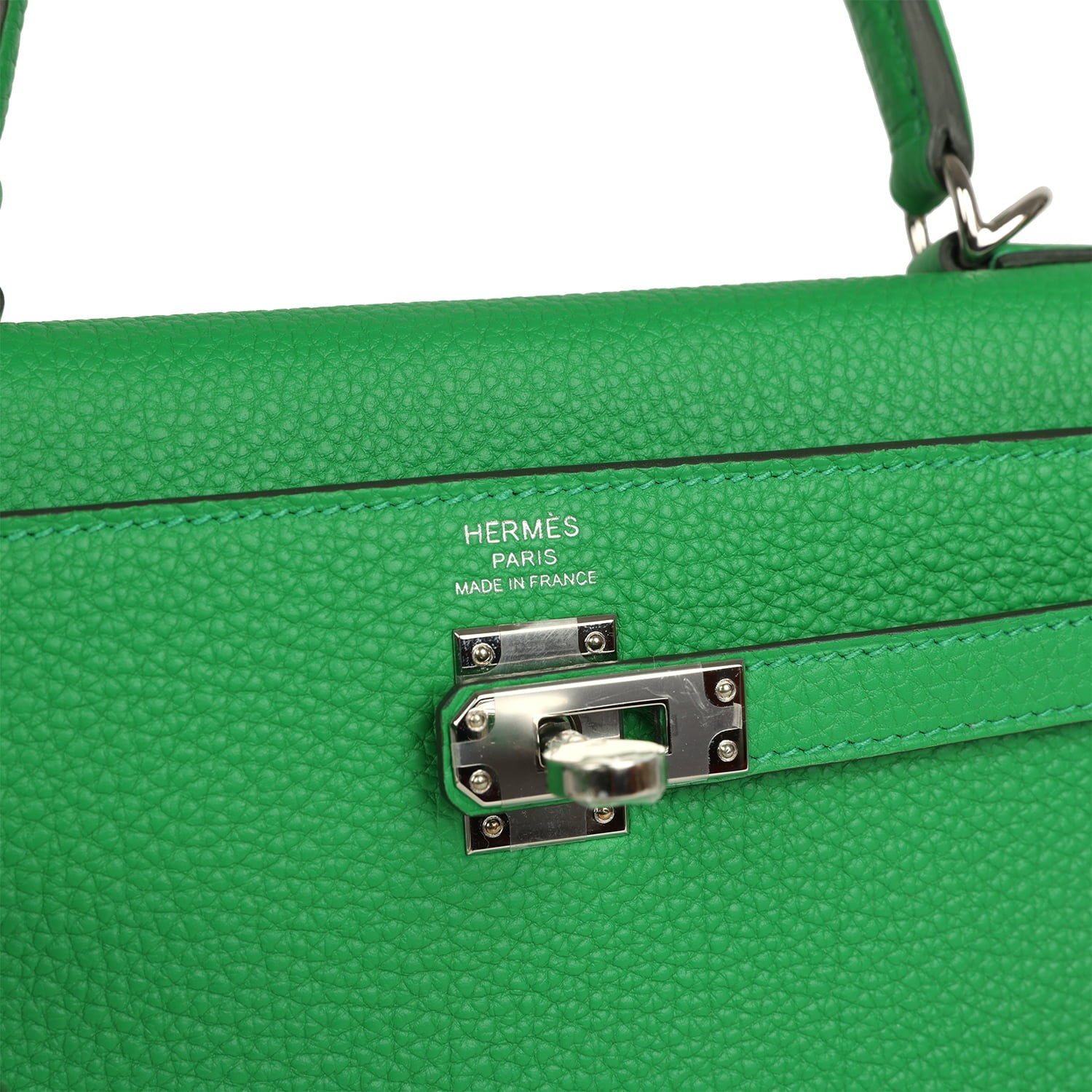 Hermes Kelly Retourne 25 Bambou Togo Palladium Hardware