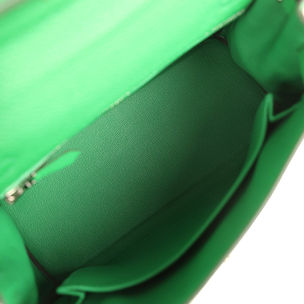 Hermes Kelly Retourne 25 Bambou Togo Palladium Hardware